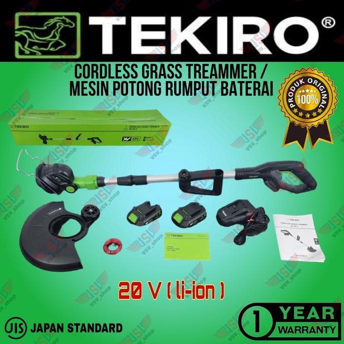 Terlaris Tekiro Mesin Potong Rumput Baterai Pemotong Rumput Cordless Grass Trimmer