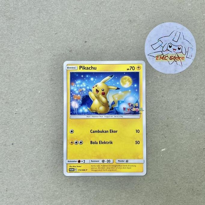 Ready Pokemon TCG Indonesia - Pikachu 172/SM-P Toys Kingdom Promo