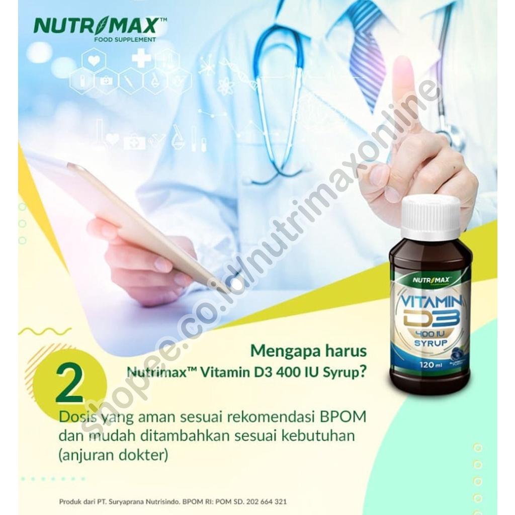 Nutrimax D3 Syrup / Vitamin D3 400 Iu / Vitamin D Nutrimax