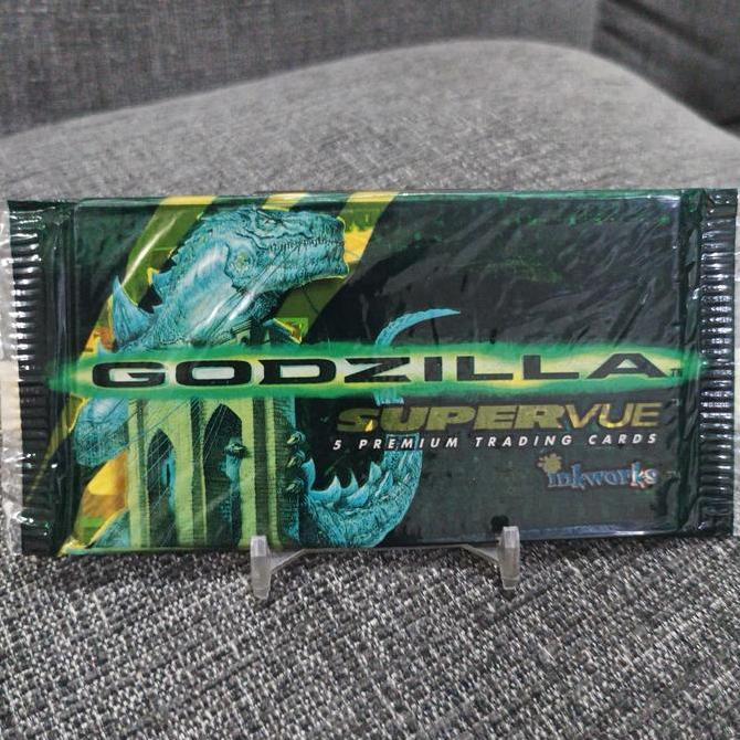 Ready Inkworks 1998 godzilla supervue trading card sealed pack (long card)