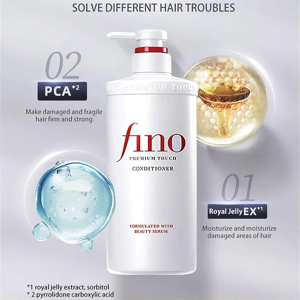 Shiseido Fino Shampoo 230Ml 550Ml /Shiseido Fino Premium Touch Hair Shampoo & Conditioner