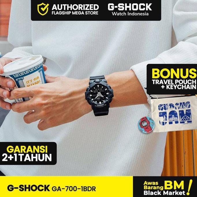 G-Shock GShock GA-700-1BDR GA-700-1B GA-700 GA700 GA 700 Jarum Kaca Watches Jam