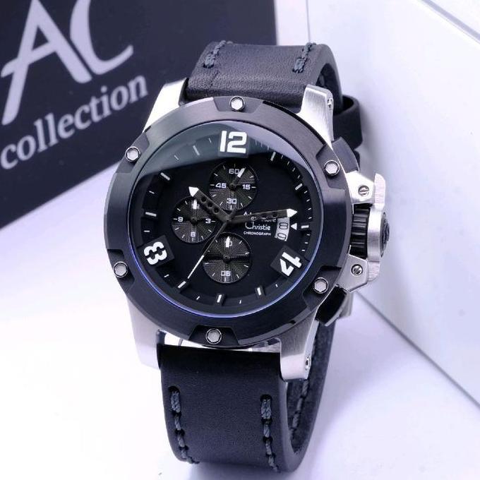 ALEXANDRE CHRISTIE AC 6295 SILVER BLACK. GARANSI RESMI 1TAHUN Watches