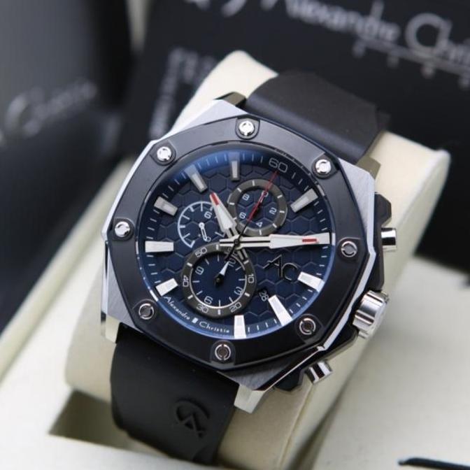 ALEXANDRE CHRISTIE AC 9601 SILVER BLACK BLUE AC9601 PRIA ORINAL