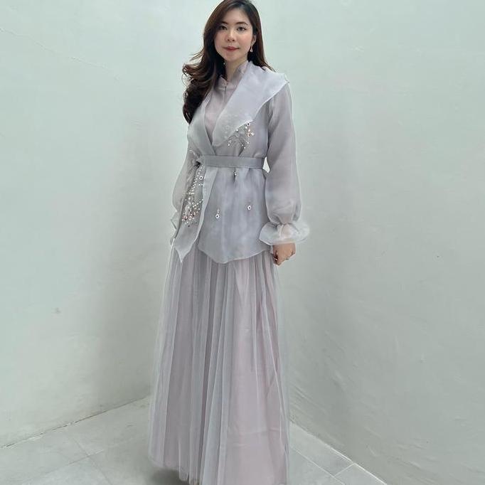 Sale Nadine Set Dress Lebaran Mewah / Gamis Wanita Elegan / Dress Muslim Wanita Premium