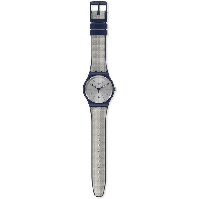 Jam Tangan Pria SWATCH Strap Karet SUON402 GREY CORD Orinal