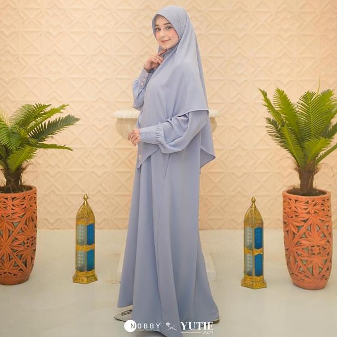 Sale Nobby Radinka Dress Gamis Muslim Wanita Bahan Mikami Raindrops Wudhu Friendly Busui Friendly