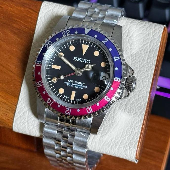 Seiko Pepsi GMT Master Vintage NH34 Automatic