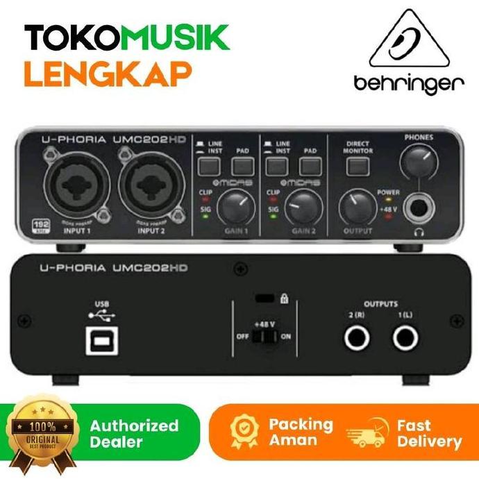 Sound Card Soundcard Behringer UMC202HD Behringer UMC 202 HD UMC 202HD Original
