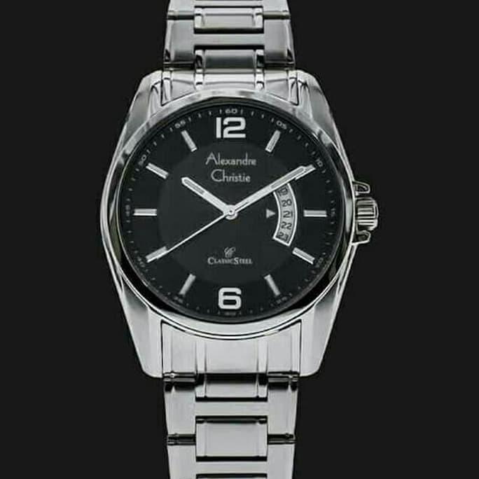 Jam Tangan Pria Alexandre Christie AC8289MD Orinal Silver
