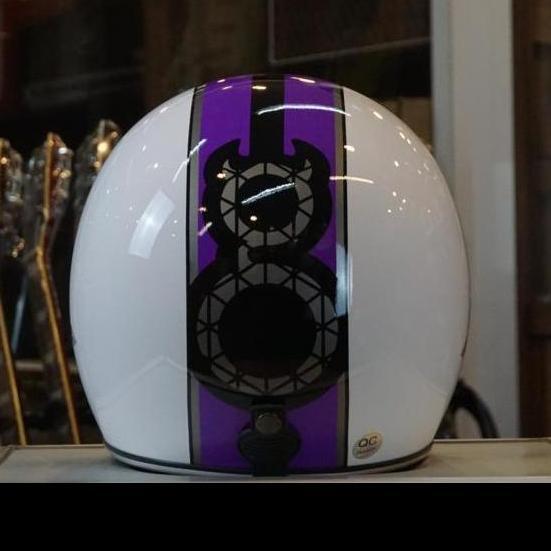 VIRALL HELMET MOTOR RETRO GIGAS X UNGU //