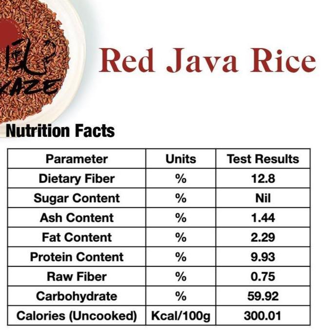 [1 Kg] BERAS MERAH ORGANIK JAWA TENGAH - KAZE RICE