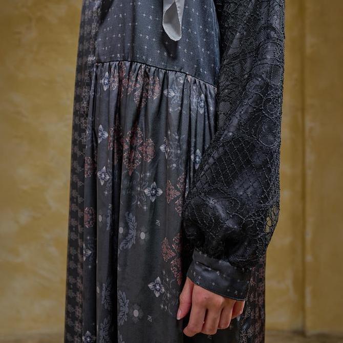 Promo Zm Zaskia Mecca - Kanae Gamis Wanita Premium - Teman Serumpun - Edisi Kamboja Brokat Dress