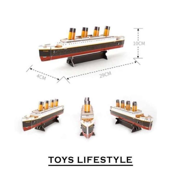 Puzzle 3D | TITANIC - Kapal Titanic | 3D Puzzle Bangunan Terkenal 688F