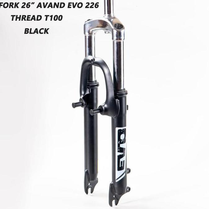 FORK SEPEDA MTB 26 EVO SUSPENSION UKURAN STANDAR 22.2 MODEL DRAT ULIR ORIGINAL DAN TERPERCAYA