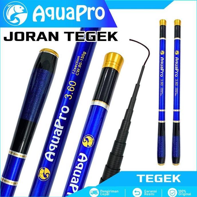 Joran Tegek AQUAPRO Joran Tegek Ruas Pendek 40cm Dengan Ukuran 1.5M - 4.5M Bahan Serat Carbon Medium