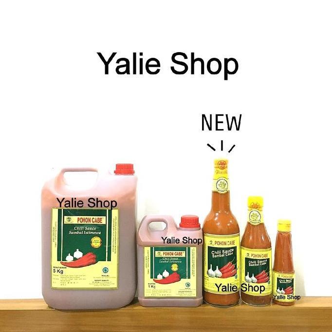 SAMBAL POHON CABE 330ml Jerigen Pedas Saos Saus Bakso Tanpa Pengawet/Pewarna/Pemedas