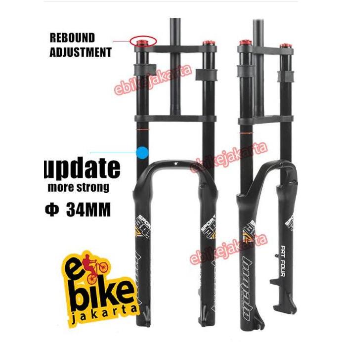 HIMALO TAIWAN FRONT FORK SHOCK DEPAN FAT BIKE FATBIKE 26" 135MM AIR ORIGINAL DAN TERPERCAYA