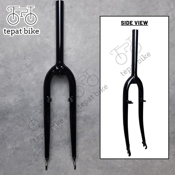 FORK 26 INCH OS OVERSIZE STEEL BLACK FOR MTB 26 / FEDERAL / COMMUTER - RIGID PIVOT THREADLESS TANPA 