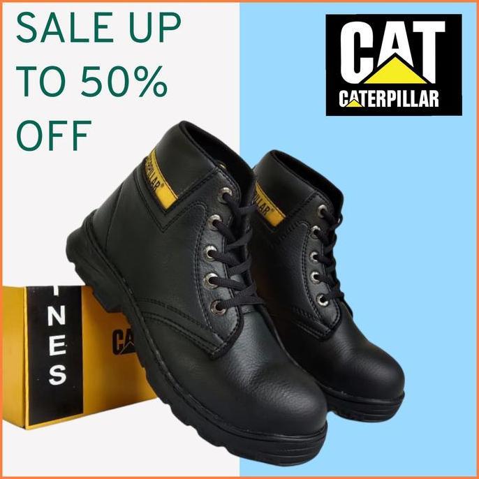 jar_fashiom - sepatu safety boot pria wanita caterpillar_unisex / sepatu kerja proyek pabrik kitchen