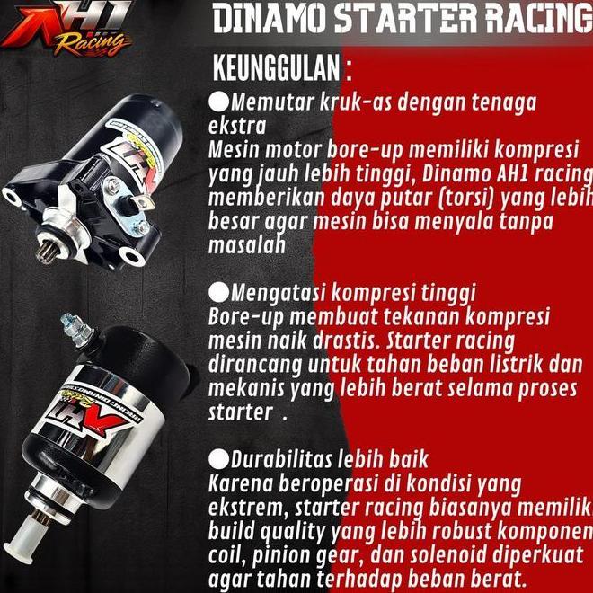 Dinamo Starter Tiger Cb100 Megapro Gl Pro Gl Max Tiger Revo Tiger Old Bore Up Ah1 Racing