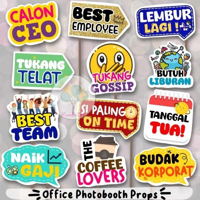 OFFICE KANTOR PHOTOBOOTH PROPS TONGKAT FOTO KERJA KANTORAN HIASAN PROPERTI murah