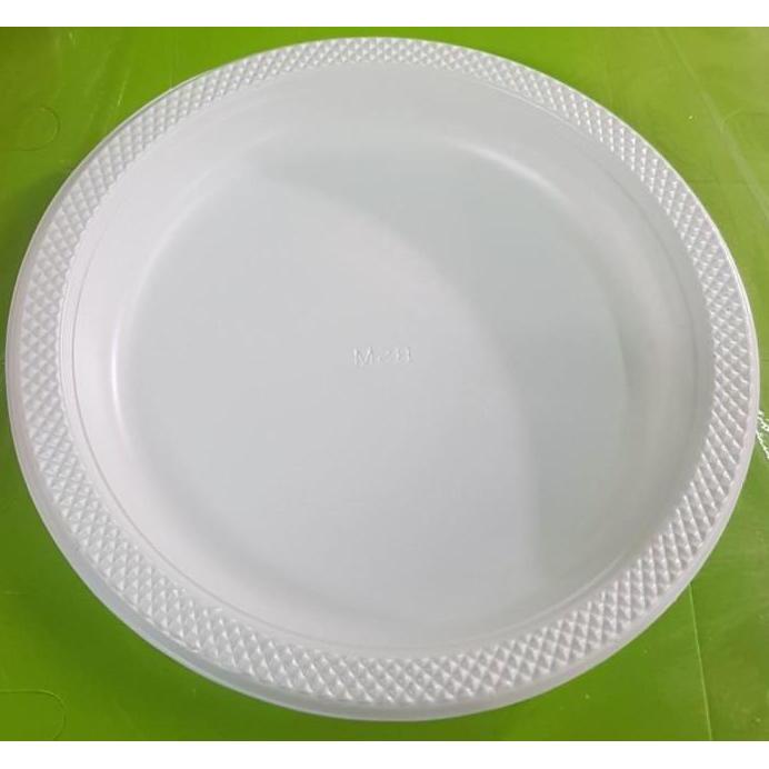 PR500 isi 50 pc Piring Plastik BESAR Sekali Pakai murah
