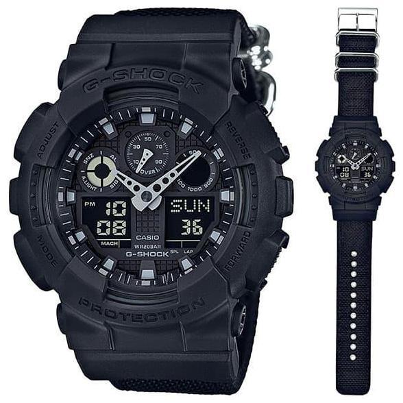 Casio G-Shock GA-100BBN-1A / Gshock GA100BBN-1A Orinal & Garansi