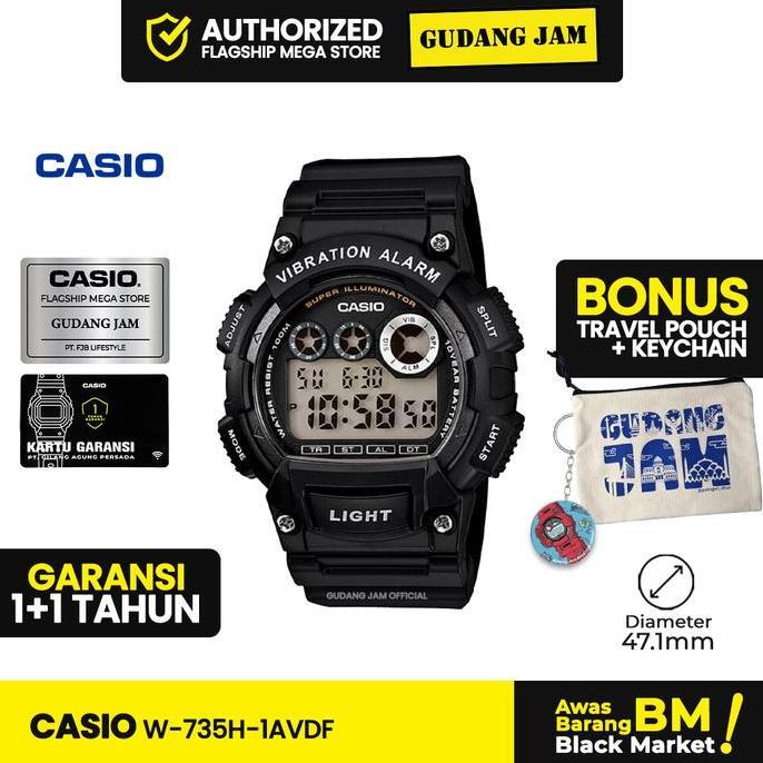 Casio General W-735H-1AVDF W-735H W-735 W735H W735