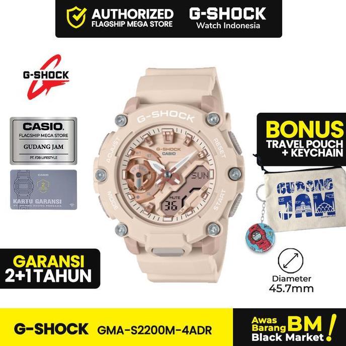 G-Shock GMA-S2200M-4ADR | Jam Tangan Pria | Dital | Anti Air | Orinal | Casio G-Shock Watches | GSho