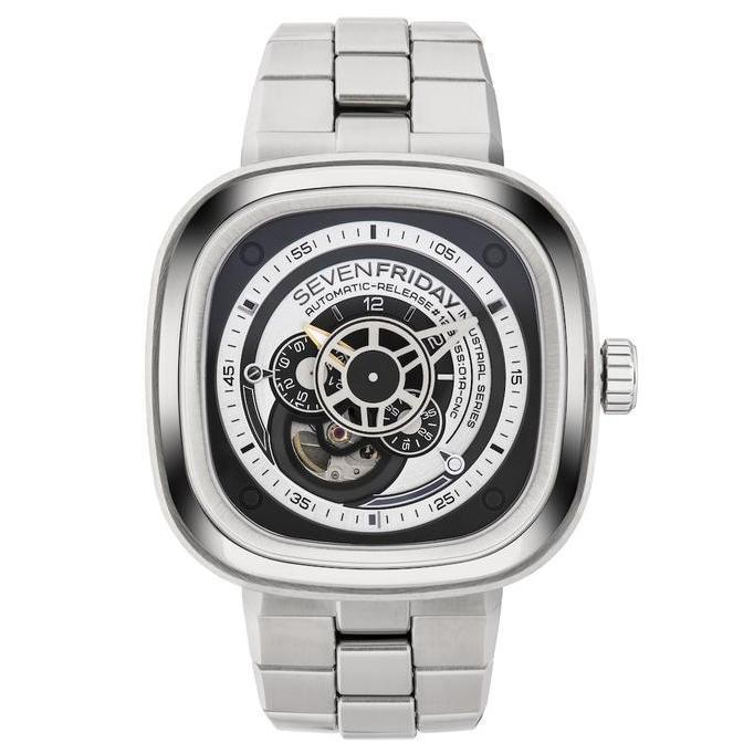 Sevenfriday P1B/01 M Official Jam Tangan Pria Ss Bracelet