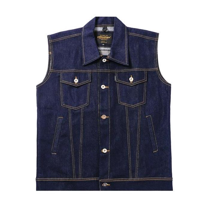 JAKET PRIA - BOSTON VEST DENIM JACKET BLUE INDO