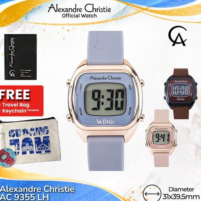 Alexandre Christie Wanita AC 9335 LH AC 9335 AC9335LH Rubber Strap Watches