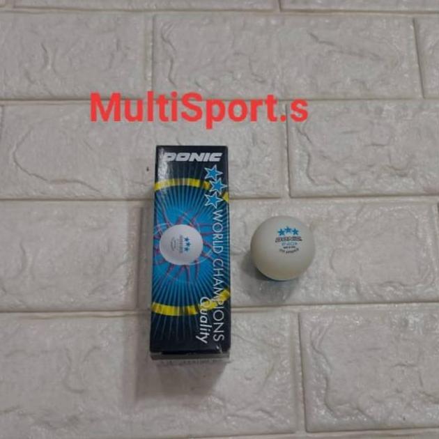 ITTF APROVED DONIC BOLA TENIS MEJA PUTIH