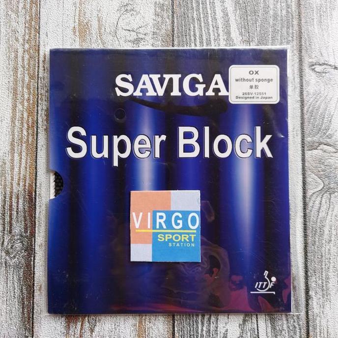 Saviga Super Block OX karet bintik panjang bat bet pingpong
