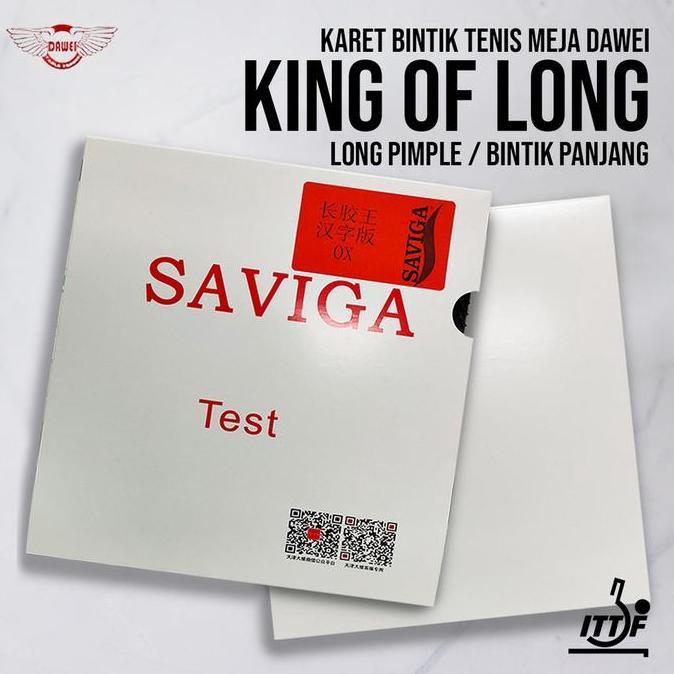 KARET TENIS MEJA BINTIK DAWEI SAVIGA TEST KING OF LONG