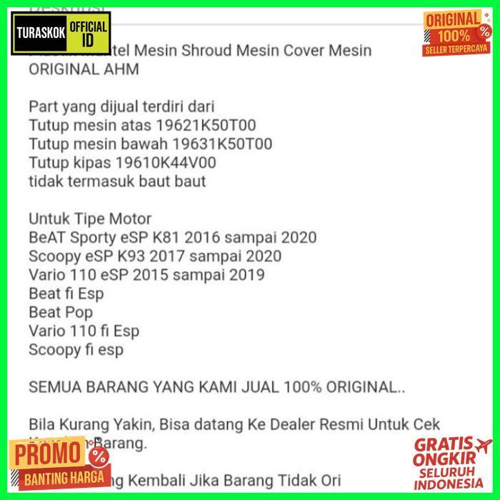 Quality Tutup Mesin Cover Mesin  Beat Fi  Esp Beat Pop  Vario Fi Esp Scoopy Esp