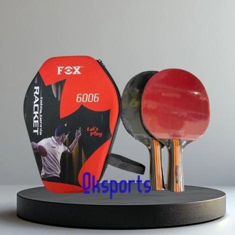 Bet Pingpong Fox 6006/ Bet Pingpong Tenis Meja isi 2 Tas Cover