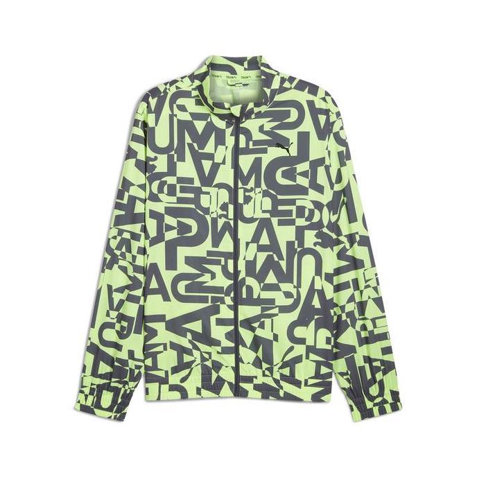 PUMA Jaket Sablon Menyeluruh Pria PUMA FIT Galactic Gray