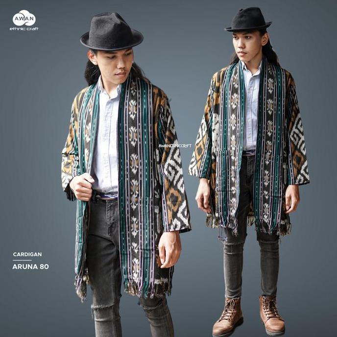 AEC ARUNA Outer Tenun Long Cardan (Unisex)