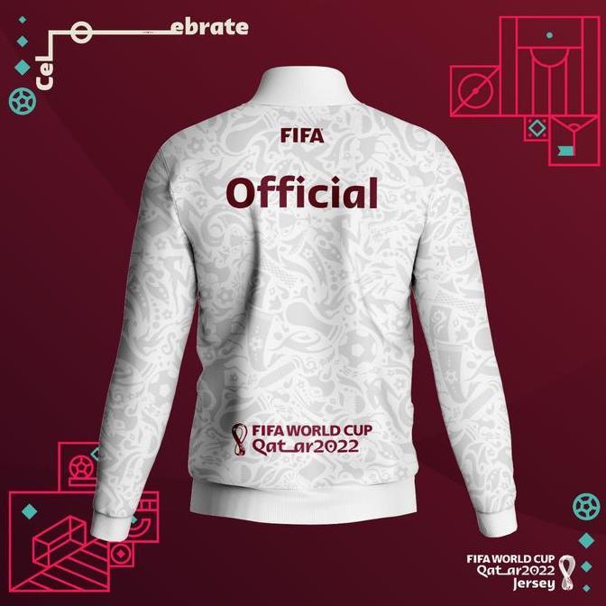 Jacket World Cup 2022 Qatar Terbaru Fullprinting Customhade Tipe Motif