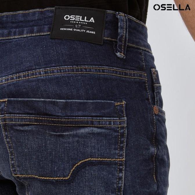 Osella Kyan Slim Fit Denim Jeans In Dark Blue Wash 2O5011A3 | Celana Jeans Pria