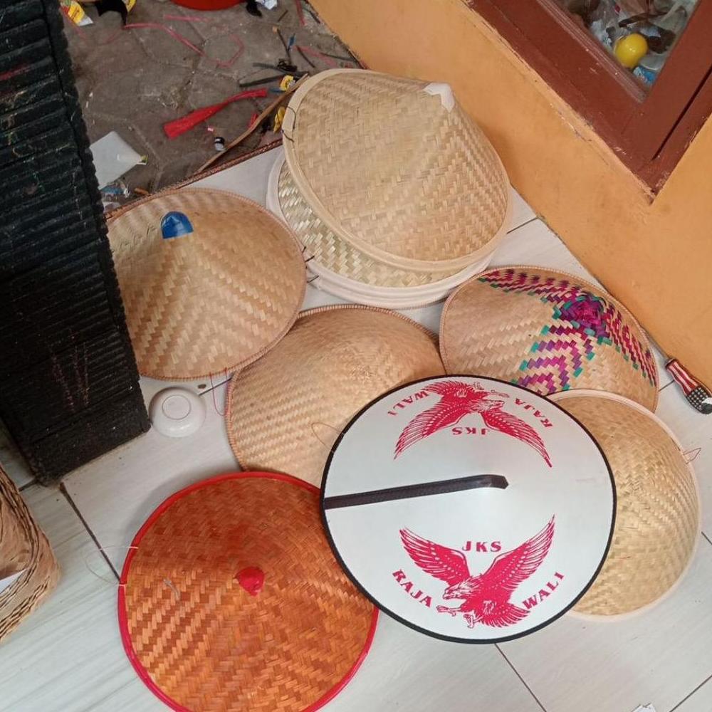 Aneka Caping Bambu Topi Petani Caping Dewasa Dan Anak-Anak Termurah Terlaris