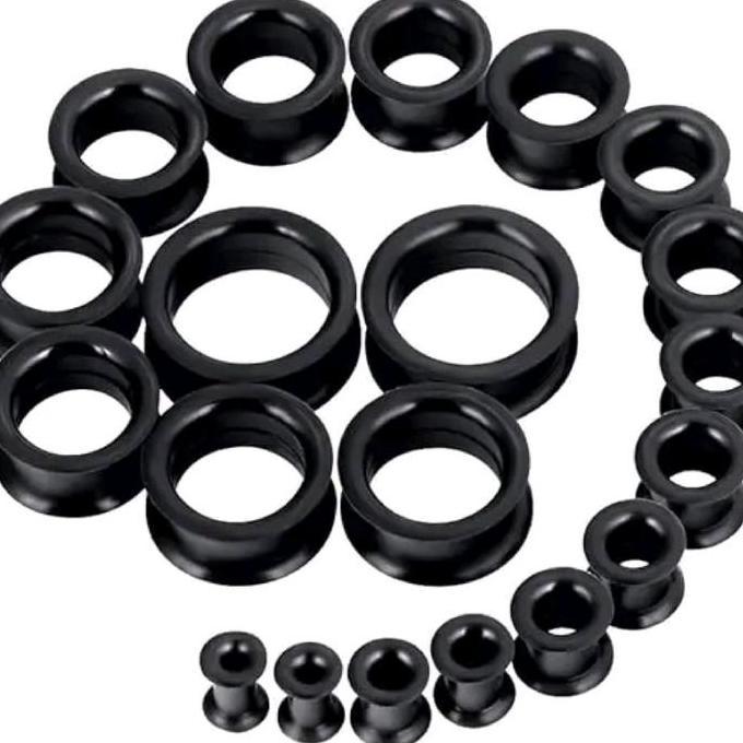 1 Pcs Piercing Earplug Silicon Earplug karet  ( Earplug Silicon) Telinga Kuping