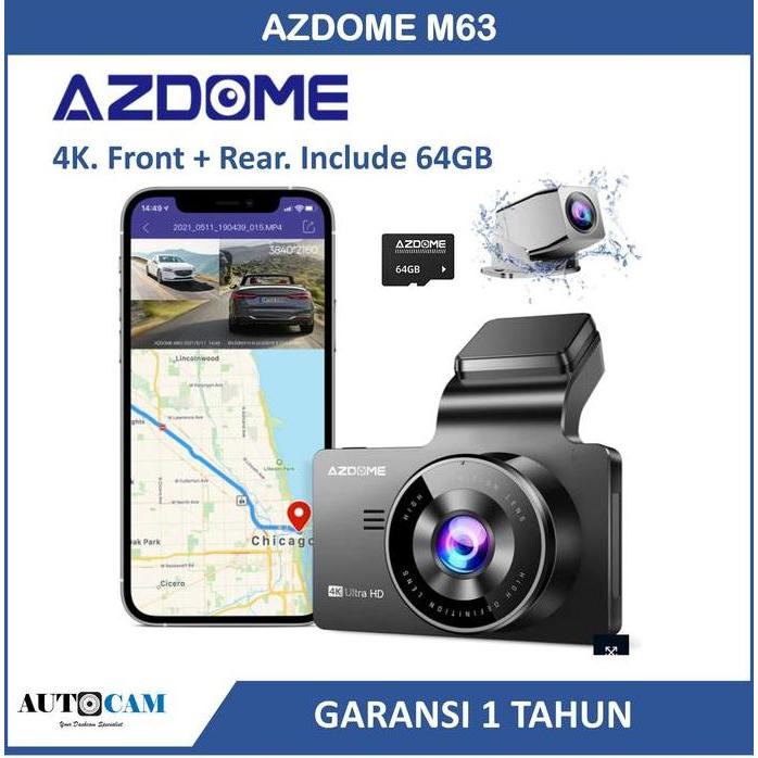 Azdome Smart Car Dash Cam Dash Camera Mobil 4K DashCam