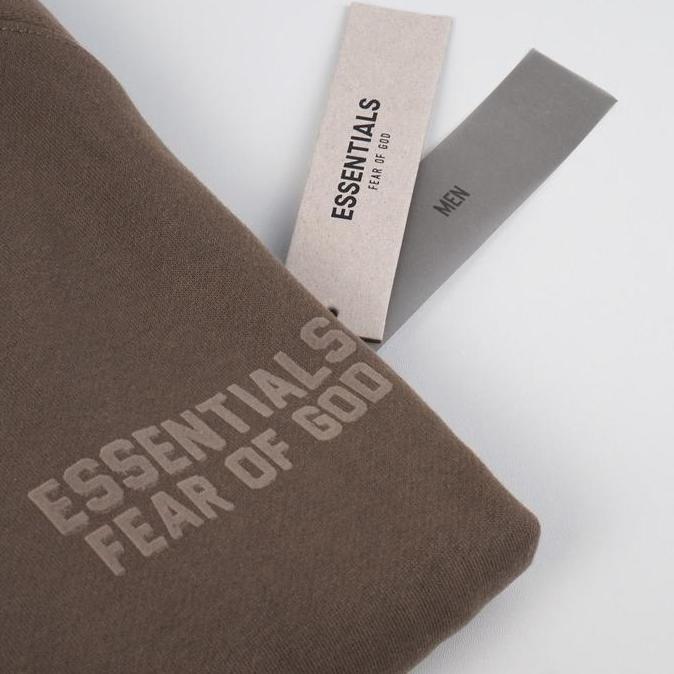 Fear Of God FOG Essentials Basic Crewneck Sweatshirt Taupe