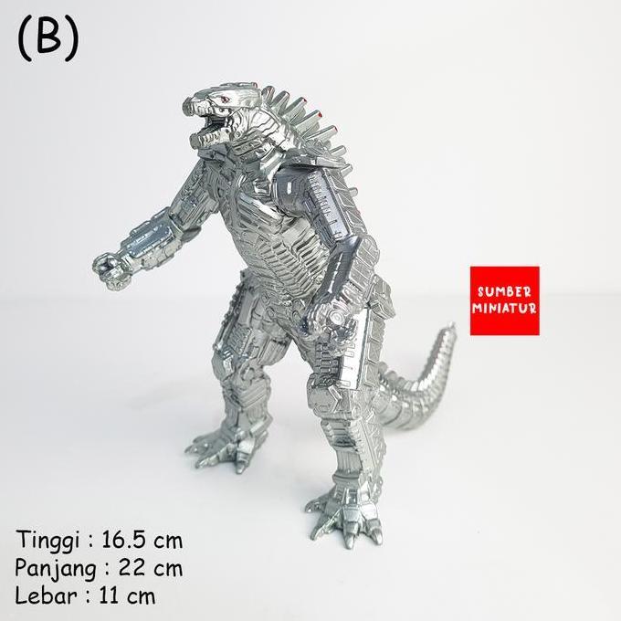 Figure Mecha Godzilla 2021 Godzilla vs Kong Mainan Koleksi Pajangan Karet Plastik