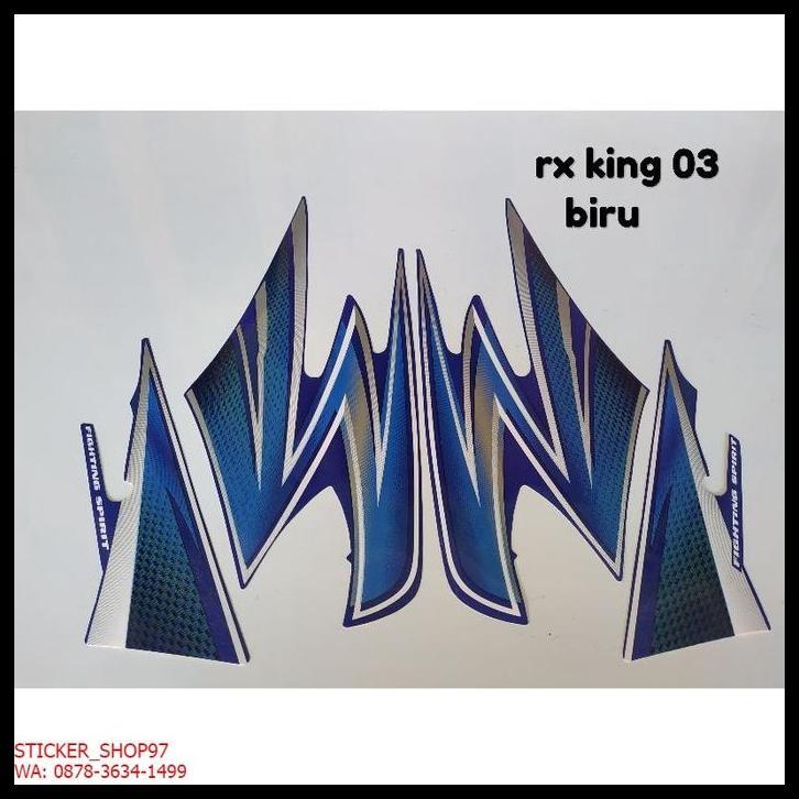 TERMURAH (ORI) STRIPING  YAMAHA RX KING TAHUN 2003 BIRU KUALITAS ORIGINAL