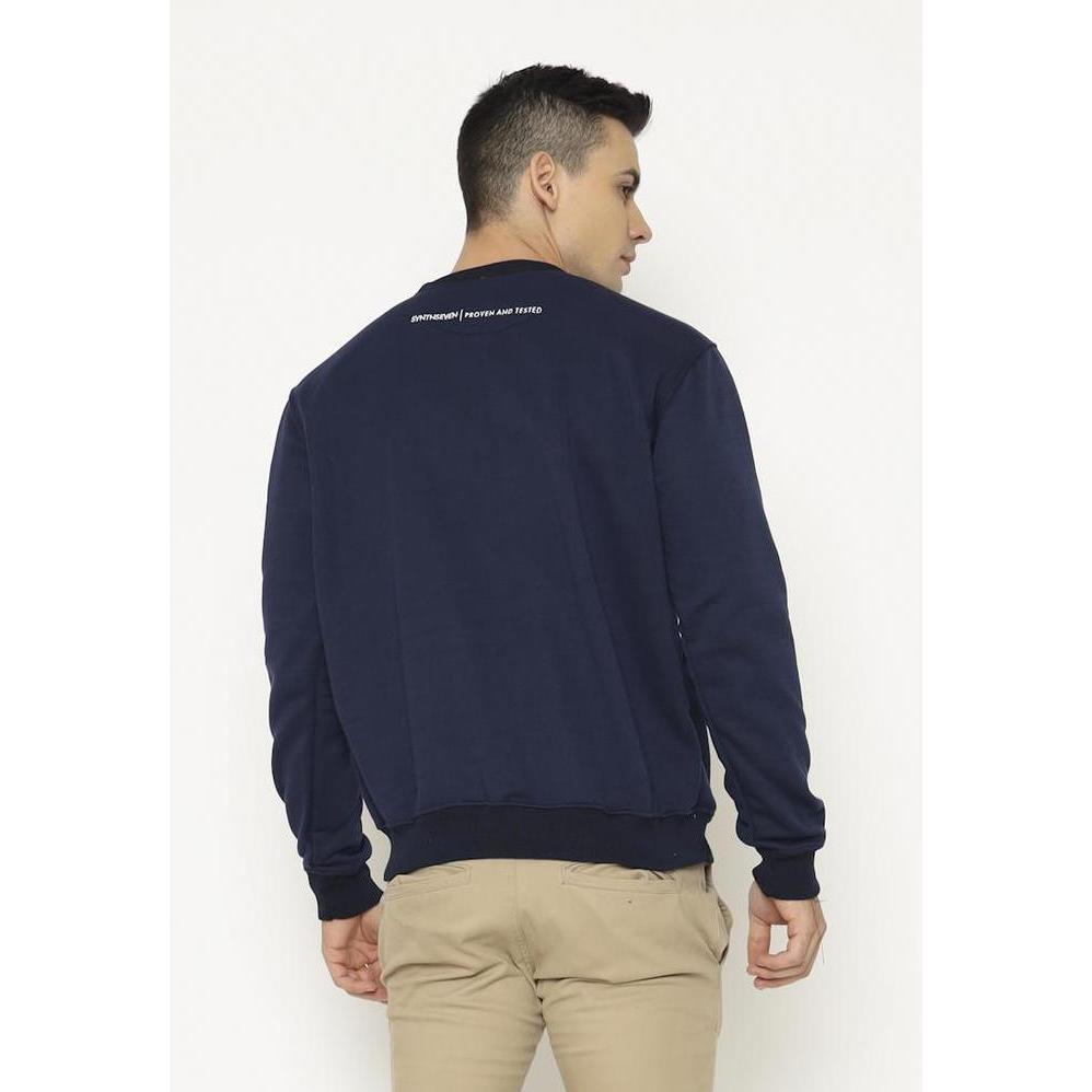 17SEVEN SWEATER CREWNECK 0065-BORDER-NAVY