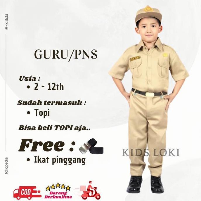 Seragam Profesi Pns Laki-Laki Pakaian Anak Baju Anak Setelan Anak Laki